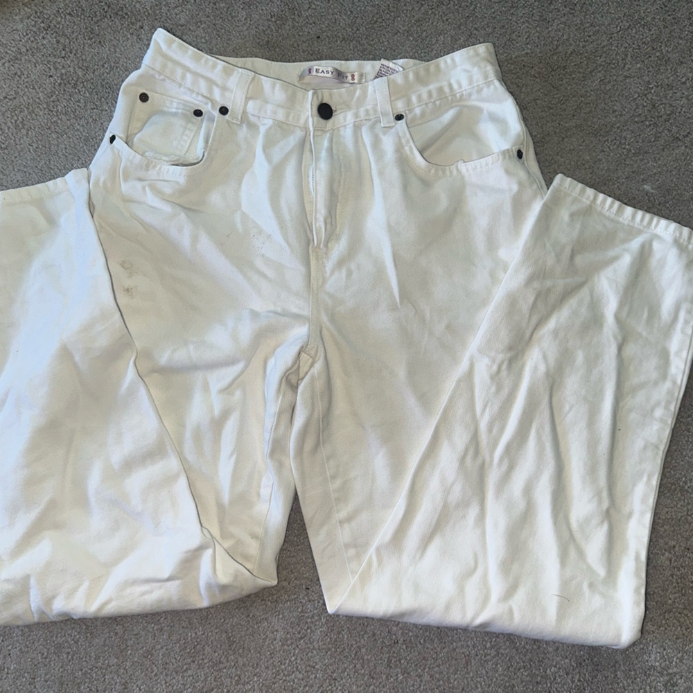 White Boyfriend Jeans